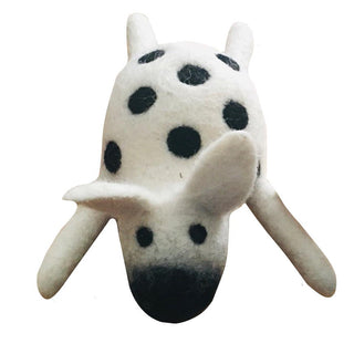 Lollycadoodle Cow Boiled Wool Dog Toy