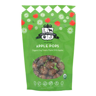 Lord Jameson Apple Pops Organic Vegan Dog Treats, 6-oz bag