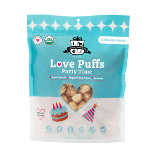 Lord Jameson Love Puffs Party Time Crunchy Organic Dog Treats, 4-oz Bag