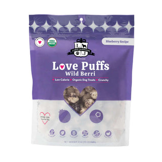 Lord Jameson Love Puffs Sweet Beat Crunchy Organic Dog Treats, 4-oz Bag