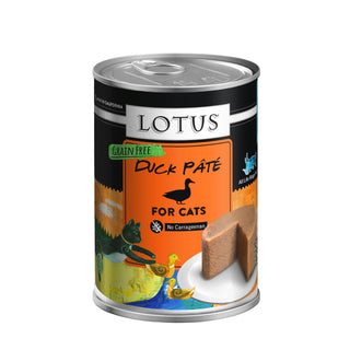 Lotus Duck Pate Grain-Free Canned Cat Food, 12.5-oz, case of 12