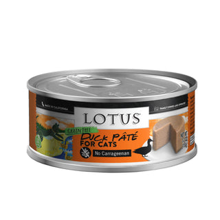 Lotus Duck Pate Grain-Free Canned Cat Food, 5.3-oz, case of 24