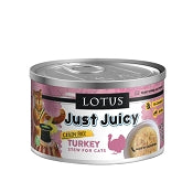 Lotus Just Juicy Turkey Stew Grain-Free Canned Cat Food, 2.5-oz, case of 24