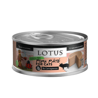 Lotus Pork Pate Grain-Free Canned Cat Food, 5.3-oz, case of 24