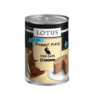 Lotus Rabbit Pate Grain-Free Canned Cat Food, 12.5-oz, case of 12