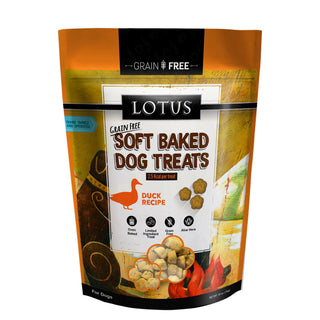 Lotus Soft Baked Duck Recipe Dog Treats, 10-oz Bag