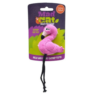 Mad Cat Flingin' Flamingo Catnip & Silvervine Cat Toy