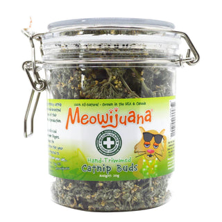 Meowijuana Organic Catnip Buds for Cats, 20-gram jar