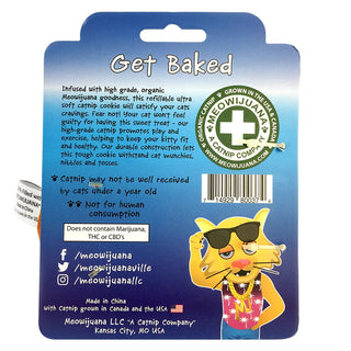 Meowijuana Refillable Get Baked Catnip Cookie Cat Toy