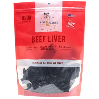 Mika & Sammy's Beef Liver Jerky Dog Treats, 12-oz Bag