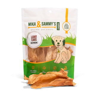 Mika & Sammy's Lamb Ears Dog Treats, 10-Count Bag