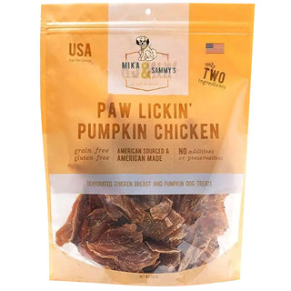 Mika & Sammy's Paw Lickin' Pumpkin Chicken Jerky Dog Treats, 12-oz Bag