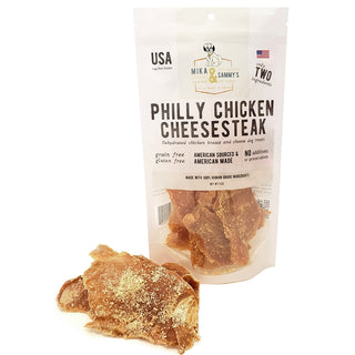 Mika & Sammy's Philly Chicken Cheesesteak Jerky Dog Treats, 5-oz Bag