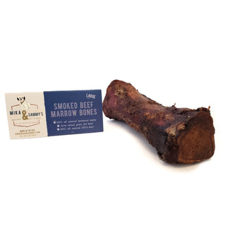 Mika & Sammy's Smoked Beef Marrow Bone for Dogs, Large