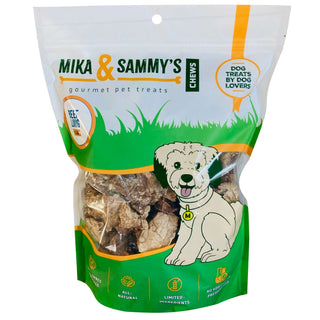 Mika & Sammy's USA Beef Lung Chunks Dog Treats, 1-lb Bag