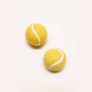 Modern Beast Wool KITTY Tennis Balls Cat Toys, Set of 2