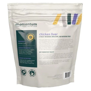 Momentum Chicken Liver Freeze-Dried Dog & Cat Treats, 3.5-oz Bag