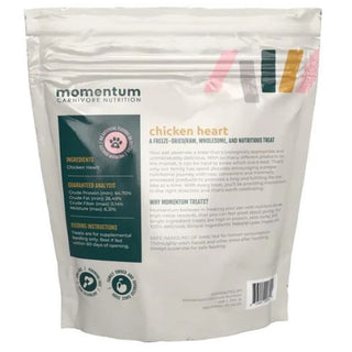 Momentum Freeze-Dried Chicken Heart for Dogs & Cats, 3.5-oz Bag