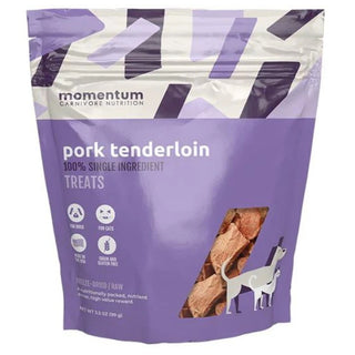 Momentum Freeze-Dried Pork Tenderloins Dog & Cat Treats, 3.5-oz Bag