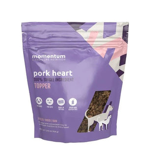 Momentum Pork Heart Freeze-Dried Food Topper for Dogs & Cats, 3.75-oz Bag