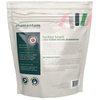 Momentum Turkey Hearts for Dogs Freeze Dried Treats, 3-oz Bag