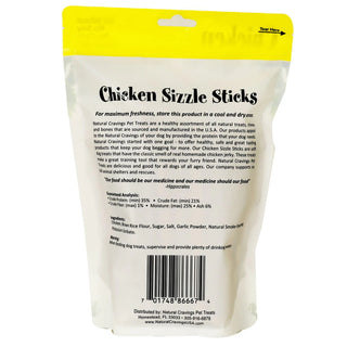 Natural Cravings Chicken Sizzle Sticks Dog Treats, 12-oz Bag