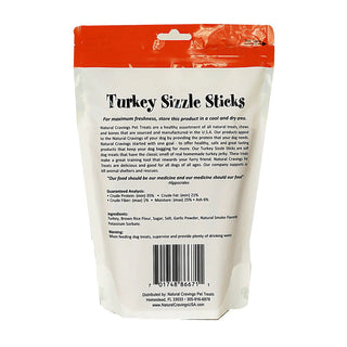 Natural Cravings Turkey Sizzle Sticks Dog Treats, 12-oz Bag