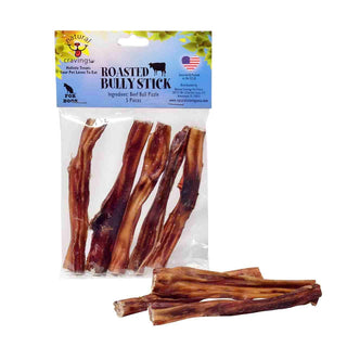 Natural Cravings USA 5" Standard Steer Bully Sticks for Dogs, (5 Pack)