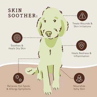 Natural Dog Company Skin Soother Balm for Dogs, 4-oz Tin