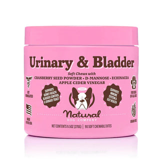 Natural Dog Company Urinary & Bladder Chewable Supplement for Dogs, 90-Count