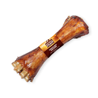 Natural Farm Smoked Beef Shin Bone Dog Chew, Case of 5