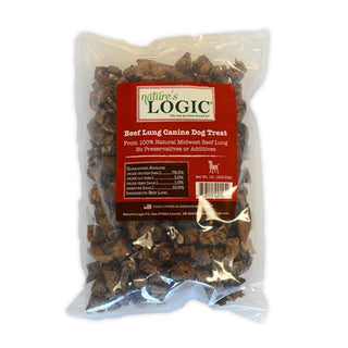 Nature's Logic Beef Lung Dog Treats, 1-lb bag