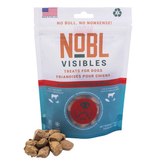 NOBL VISIBLES Beef Recipe Freeze-Dried Dog Treats, 1.5-oz Bag