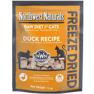 Northwest Naturals Duck Recipe Freeze-Dried Cat Food, 11-oz Bag