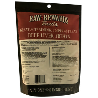 Northwest Naturals Raw Rewards Freeze-Dried Beef Liver Dog & Cat Treats, 10-oz Bag