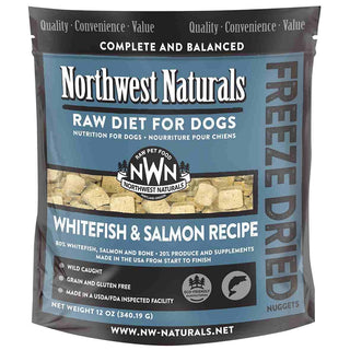 Northwest Naturals Whitefish & Salmon Recipe Freeze-Dried Dog Food, 11-oz Bag