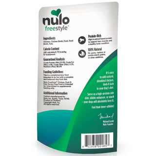 Nulo FreeStyle Chicken, Duck & Kale in Broth Dog Food Topper, 2.8-oz, Case of 24