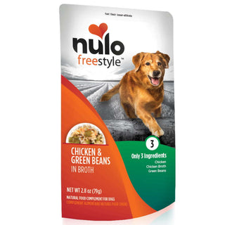 Nulo FreeStyle Chicken & Green Beans in Broth Dog Food Topper, 2.8-oz, Case of 24