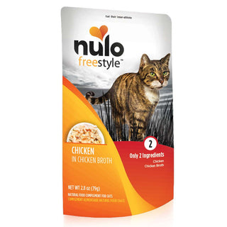 Nulo Freestyle Chicken in Chicken Broth Recipe Cat Food Topper or Side Dish, 2.8-oz, Case of 24