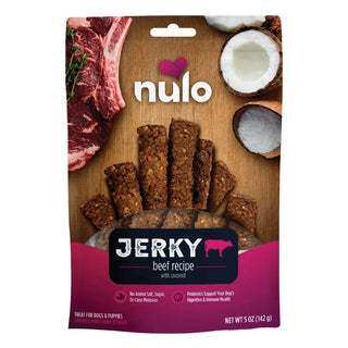 Nulo Freestyle Grain-Free Beef & Coconut Jerky Strips Dog Treats, 5-oz bag