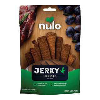 Nulo Freestyle Grain-Free Duck with Plums Recipe Jerky Strips Dog Treats, 5-oz bag