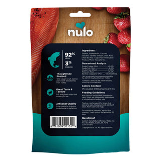 Nulo Freestyle Grain-Free Salmon Recipe with Strawberries Jerky Strips Dog Treats, 5-oz bag