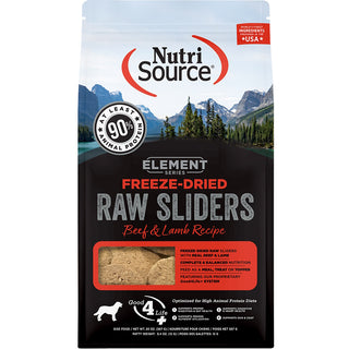 Nutrisource Freeze-Dried Raw Sliders Beef & Lamb Recipe Dog Food, 20-oz Bag