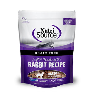 Nutrisource Grain-Free Soft & Tender Bites Rabbit Recipe Dog Treats, 6-oz Bag