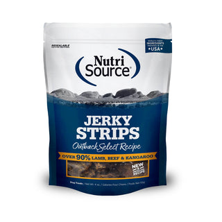 Nutrisource Outback Select Jerky Dog Treats, 4-oz Bag