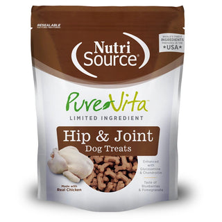 Nutrisource PureVita Hip & Joint Support Dog Treats, 6-oz Bag