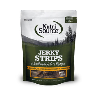 Nutrisource Woodlands Select Jerky Dog Treats, 4-oz Bag