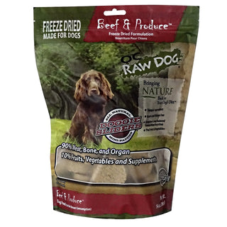 OC Raw Freeze-Dried Beef & Produce Sliders Dog Food, 14-oz Bag