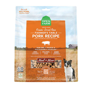 Open Farm Farmer's Table Pork Recipe Freeze Dried Raw Dog Food, 13.5-oz Bag