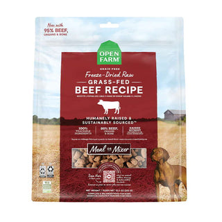 Open Farm Grass-Fed Beef Recipe Freeze Dried Raw Dog Food, 13.5-oz Bag